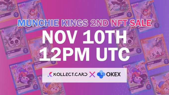 Kollect 第二輪 NFT 銷售將於明晚 8 點於 OKEx 開放!